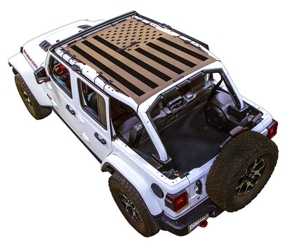 Jeep Wrangler JLU 4-Door Sun Shade Stock Printed Shade Top (2018–2026)