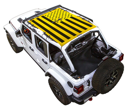 Jeep Wrangler JLU 4-Door Sun Shade Stock Printed Shade Top (2018–2026)