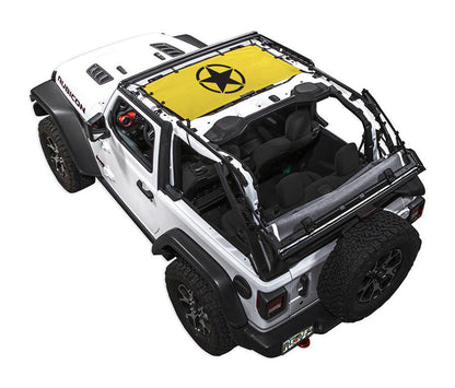 Jeep Wrangler JL 2-Door Sun Shade Stock Printed Shade Top (2018–2026)