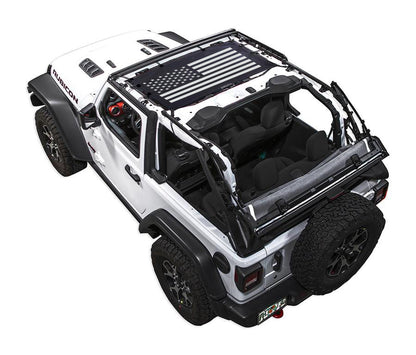 Jeep Wrangler JL 2-Door Sun Shade Stock Printed Shade Top (2018–2026)