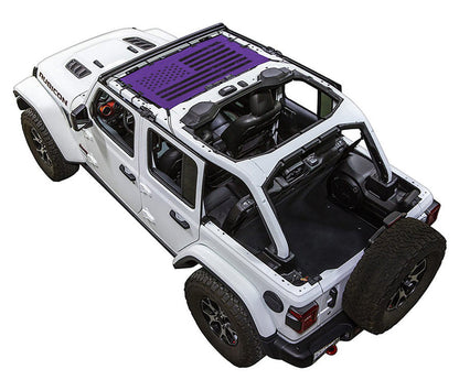 Jeep Wrangler JLU 4-Door Sun Shade Stock Printed Shade Top (2018–2026)