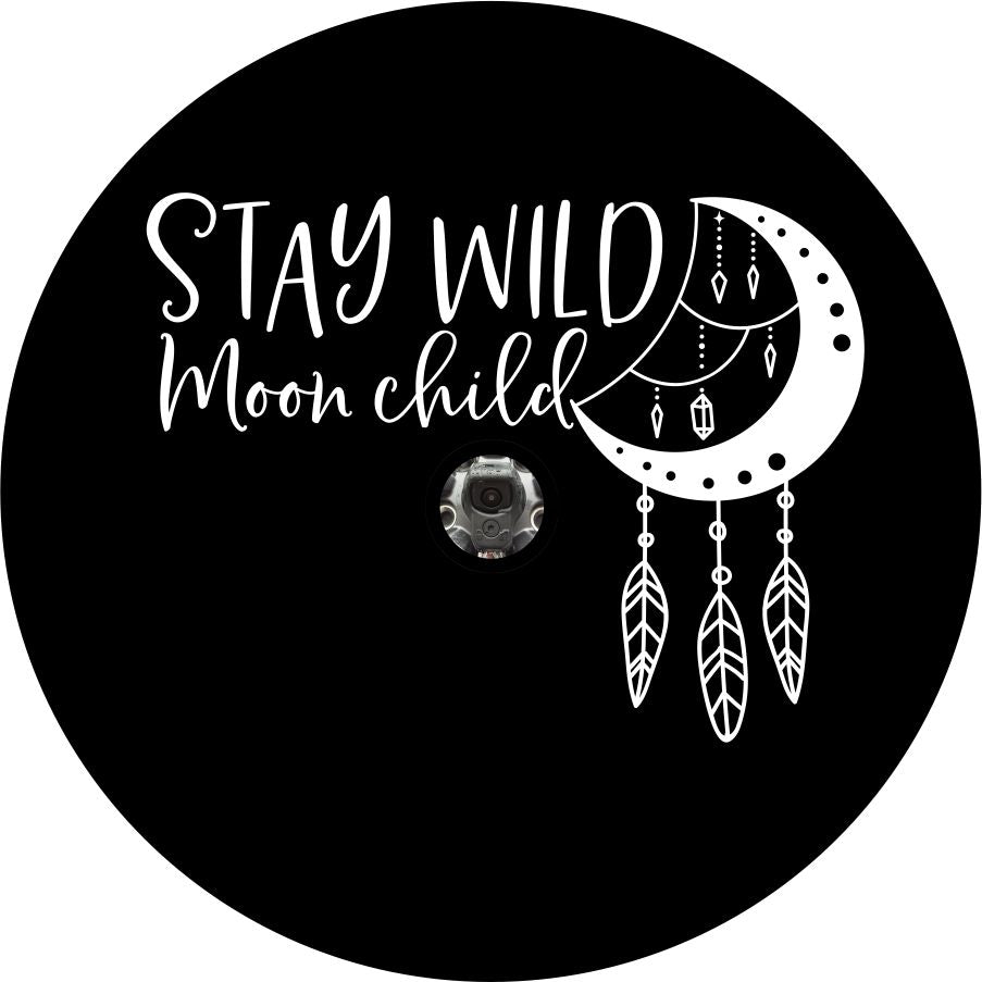 Stay Wild Moon Child Dream Catcher Bronco Spare Tire Cover