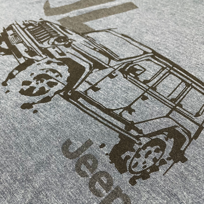 Mens Jeep® JL Wrangler - LDD Series - Triblend Indigo Blue T-Shirt