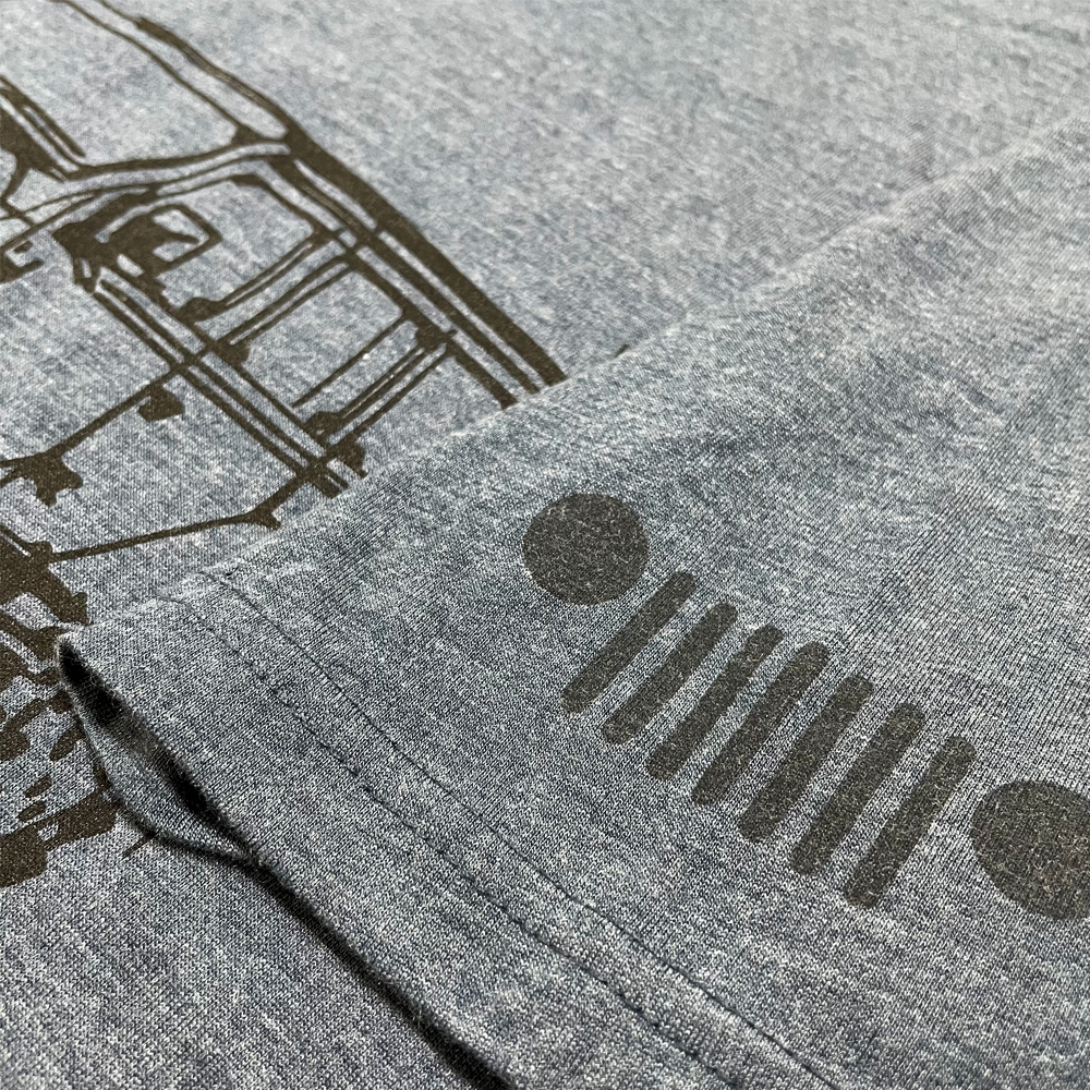 Mens Jeep® JL Wrangler - LDD Series - Triblend Indigo Blue T-Shirt