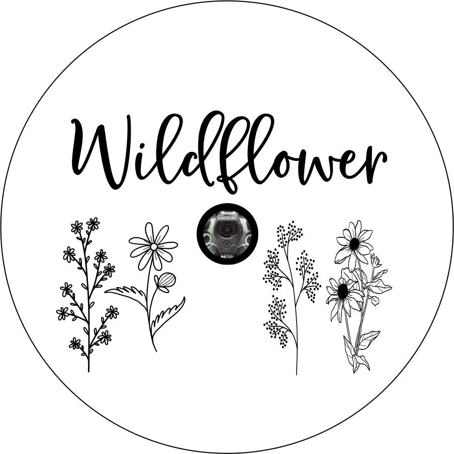 Wildflowers Bronco Spare Tire Cover