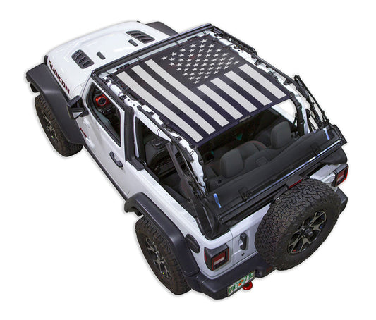 Jeep Wrangler JL 2-Door Sun Shade Stock Printed Shade Top (2018–2026)