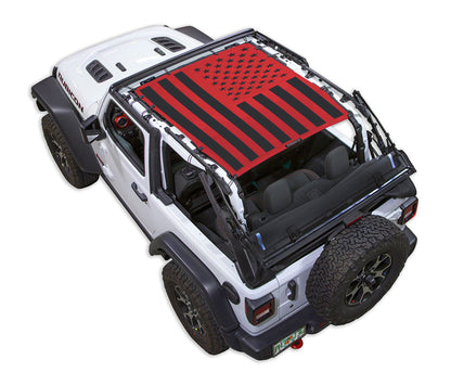 Jeep Wrangler JL 2-Door Sun Shade Stock Printed Shade Top (2018–2026)