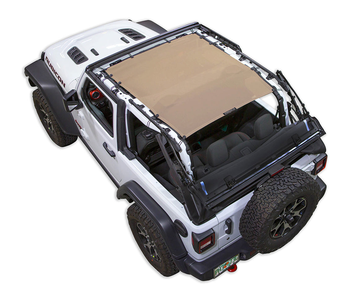 Jeep Wrangler JL 2-Door Sun Shade Solid Color Shade Top (2018–2026)