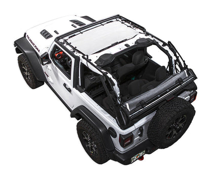 Jeep Wrangler JL 2-Door Sun Shade Solid Color Shade Top (2018–2026)