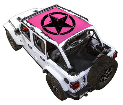 Jeep Wrangler JLU 4-Door Sun Shade Stock Printed Shade Top (2018–2026)