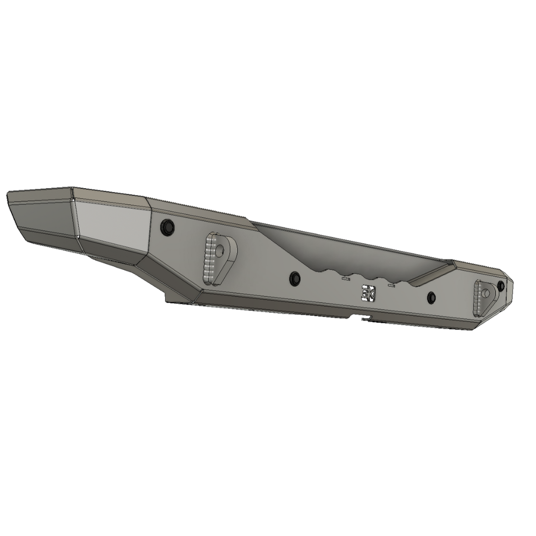 Gauntlet Series Rear Bumper for Jeep JL Wrangler (2018+)
