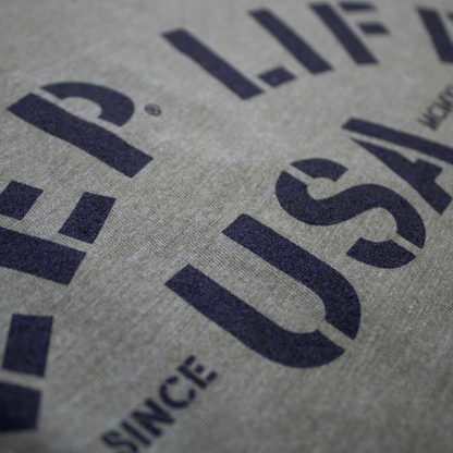 Ladies Jeep® Life Rocker Tank Top - Military Green Triblend