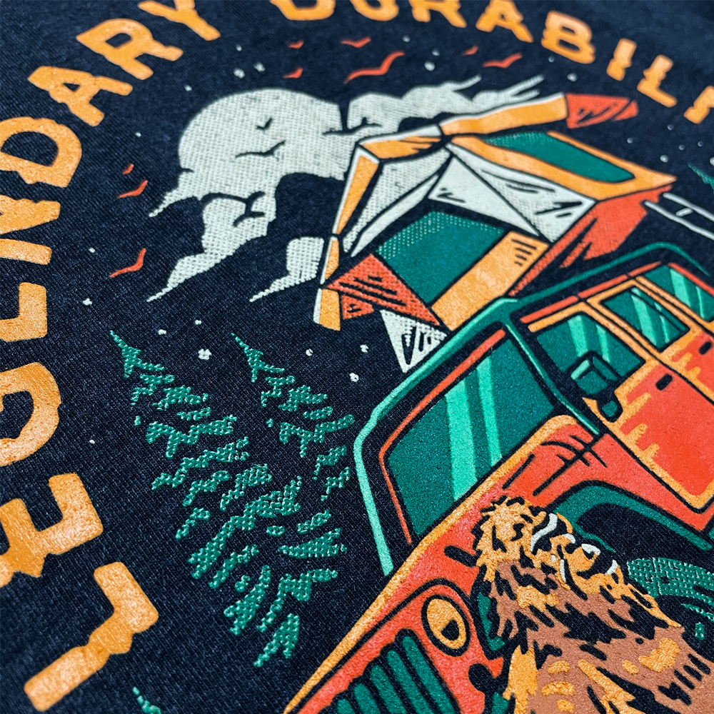 Mens Jeep® Sasquatch Family T-Shirt - Black