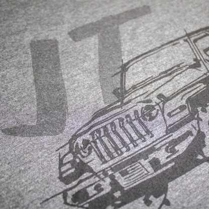 Mens Jeep® JT Gladiator - LDD Series - Triblend Charcoal T-Shirt