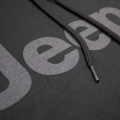 Mens Jeep® Text Blackout Hoodie - Blackout