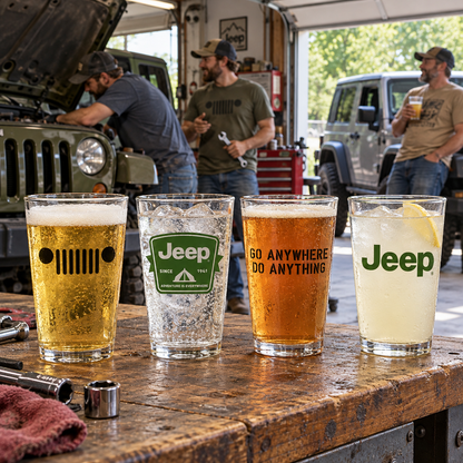 Pint Glass 4 Pack - Jeep