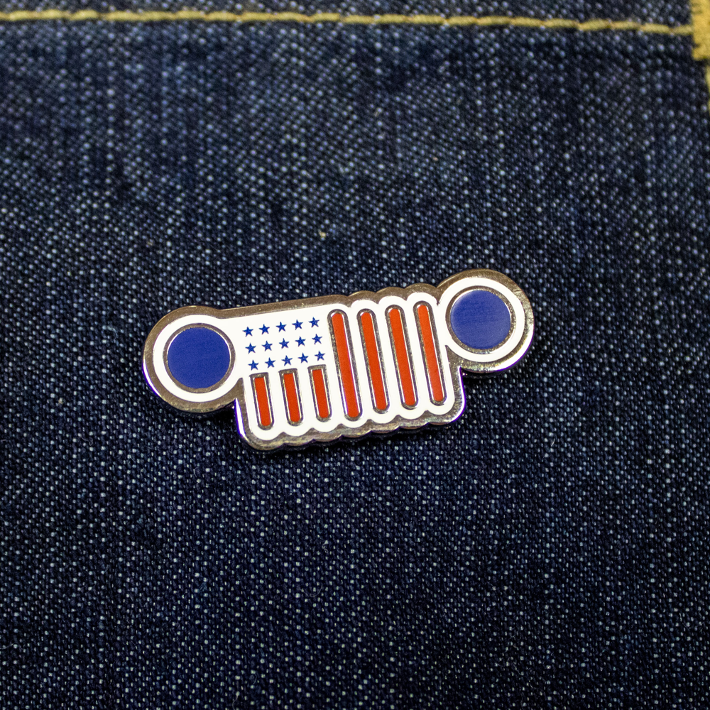 Enamel Pin - Jeep® Flag Grille