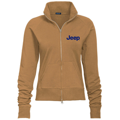 Ladies Jeep® Text Embroidered Fleece Jacket - Multiple Colors-FINAL SALE