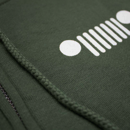 Ladies Jeep® Live Love Explore Zip-Hoodie - Olive Green-FINAL SALE