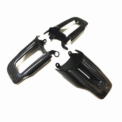 MUSTANG 15-23 CARBON FIBER STEERING WHEEL BUTTON TRIM REPLACEMENT