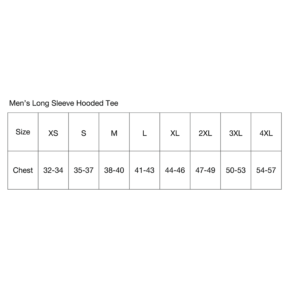 Mens Long Sleeve Hooded Jeep® Sasquatch Family T-Shirt-Black Heather