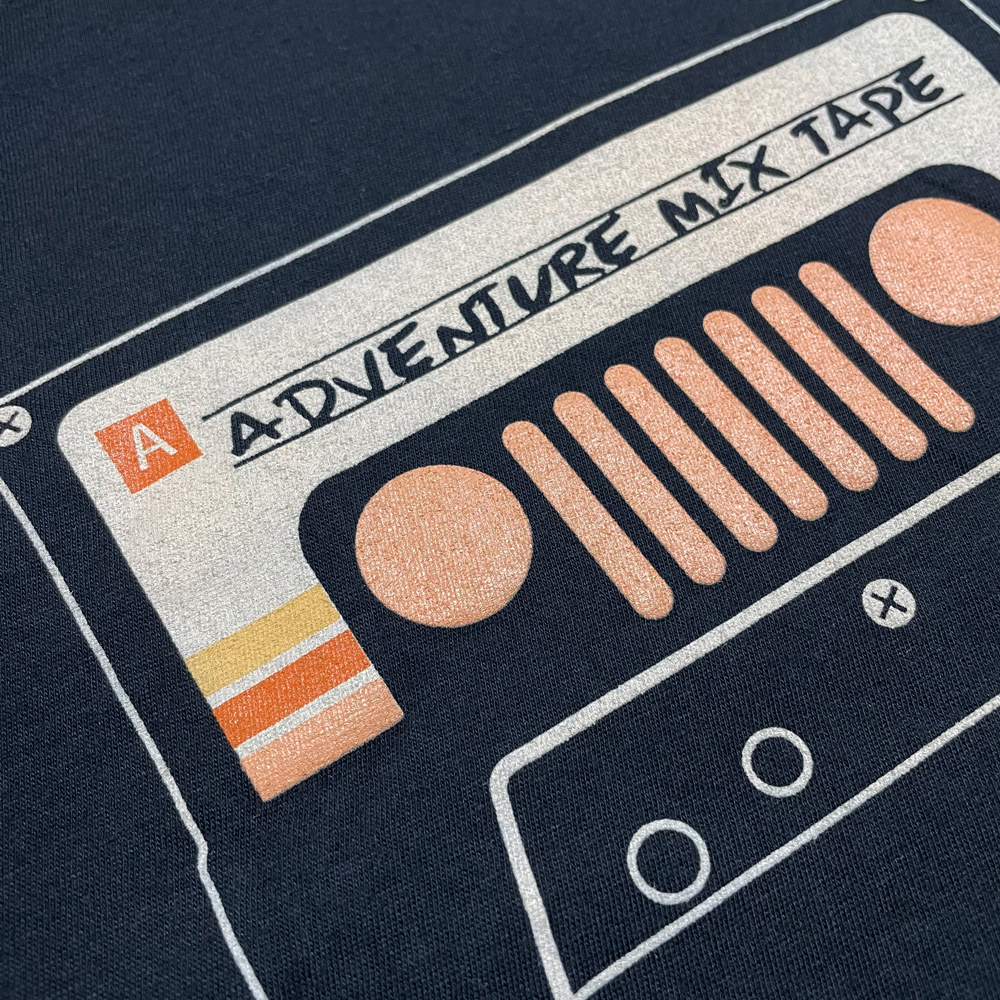 Mens Jeep® Adventure Mixtape T-Shirt - Black