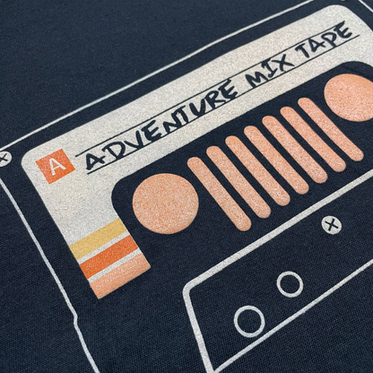 Ladies Jeep® Adventure Mixtape T-Shirt - Black
