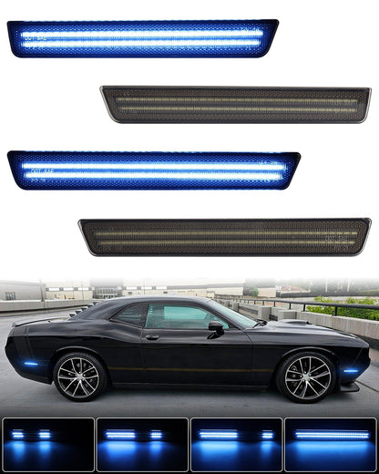 CHALLENGER 15-23 FRONT/REAR DYNAMIC SMOKED LED SIDE MARKERS