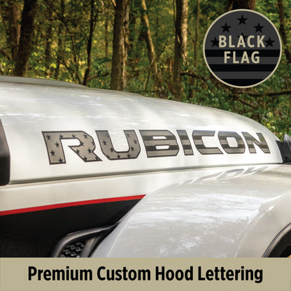 RUBICON Hood Lettering | Set of 2