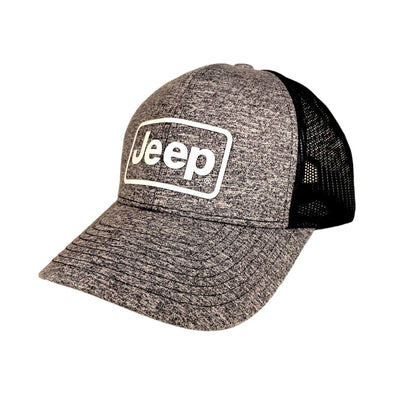 Hat - Jeep Rectangle - Heather Navy-FINAL SALE