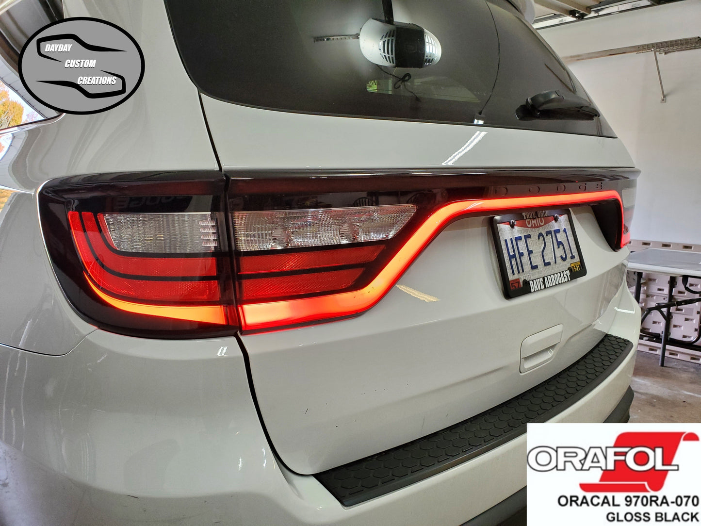 14-25 Dodge Durango Taillight Decal Design 11