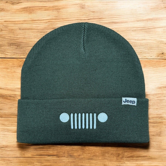 Hat - Jeep Grille Flip Knit - Army Green