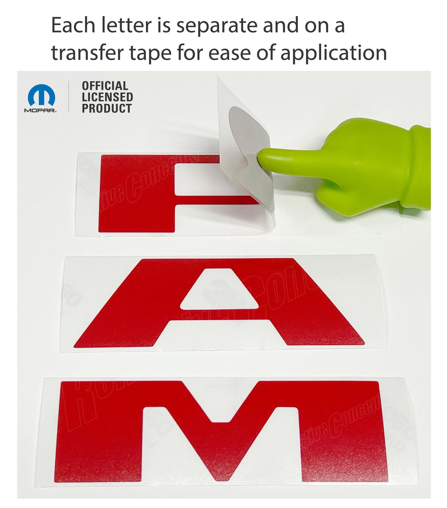 RAM Tailgate Emblem Overlay Decal   - 2021-2024 Ram TRX