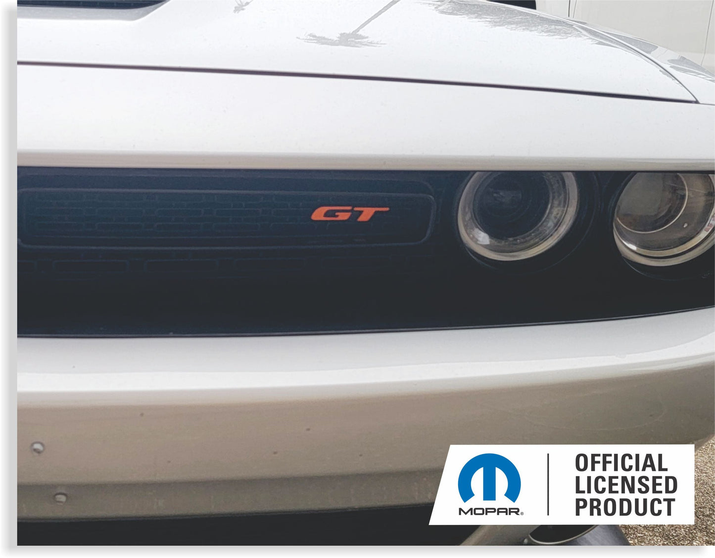 GT Grille Emblem Overlay Decal - 2019-2023 Dodge Challenger GT