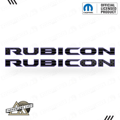 RUBICON Hood Lettering | Set of 2