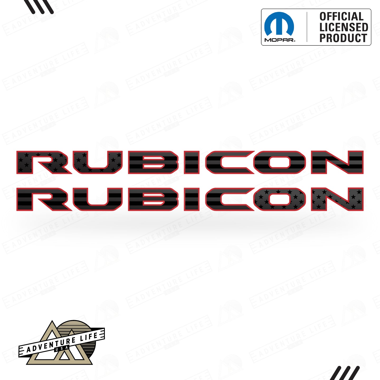RUBICON Hood Lettering | Set of 2