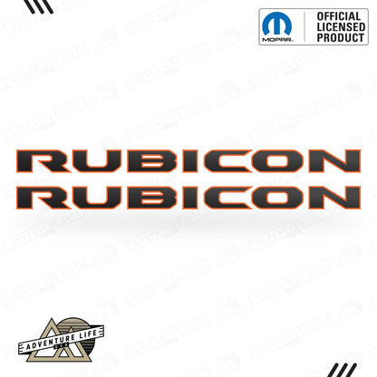 RUBICON Hood Lettering | Set of 2