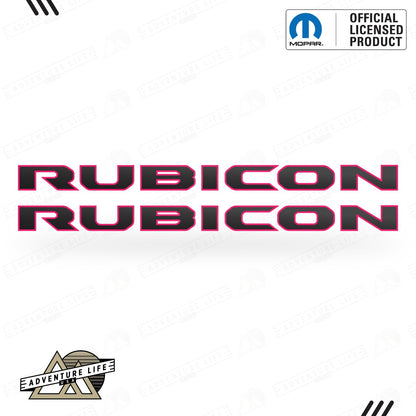 RUBICON Hood Lettering | Set of 2