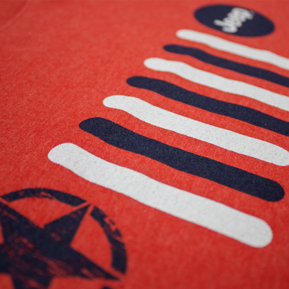 Mens Jeep® RWB Grille T-Shirt - Heather Red