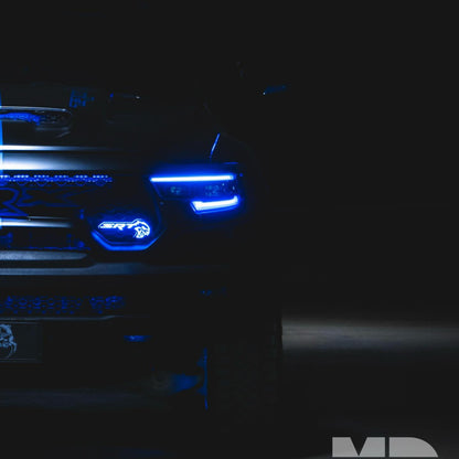 SRT Hellcat LED Emblem Badge: (Multicolor)