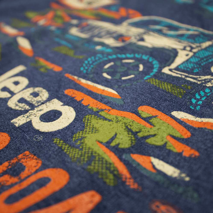 Mens Jeep® Freedom To Roam Hoodie Sweatshirt - Heather Navy Blue