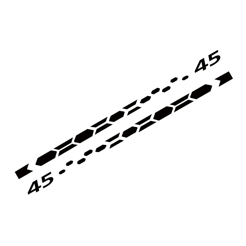 GTI Clubsport 45 Style Door Side Skirt Stripe Decal for VW Golf 8 MK8 | 2-Piece PVC Vinyl Sticker