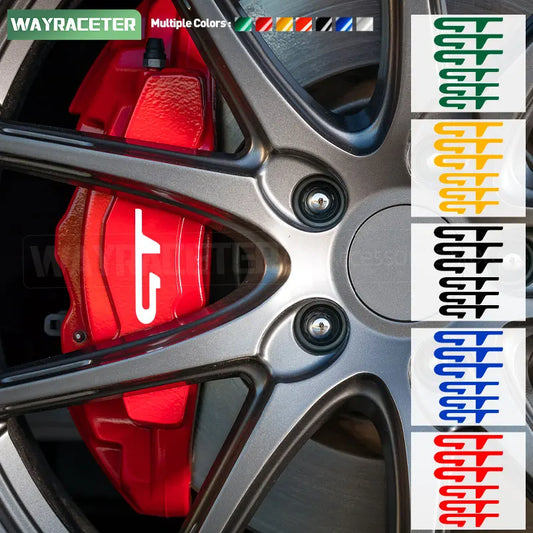 Kia Brake Caliper Decal Set – Hi-Temp Waterproof Reflective GT Vinyl | Sportage, Forte, K5, Stinger, Sorento & More
