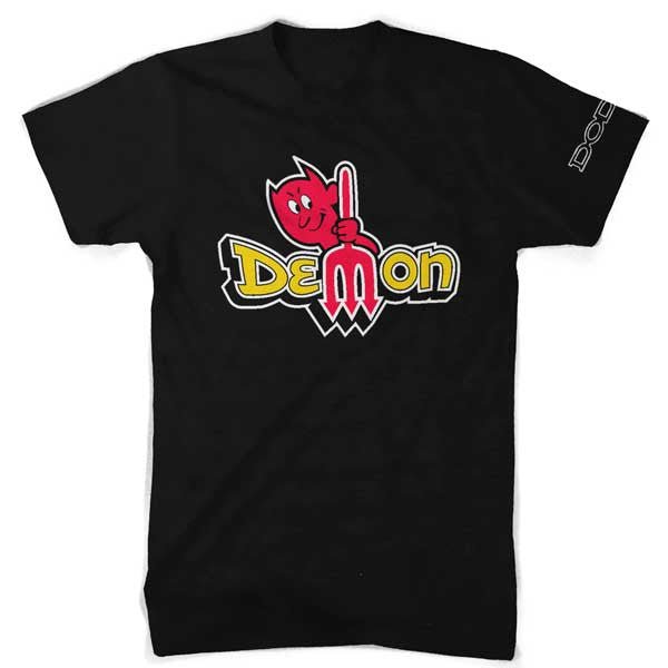 Mens T-Shirt Dodge Demon Vintage (Black)
