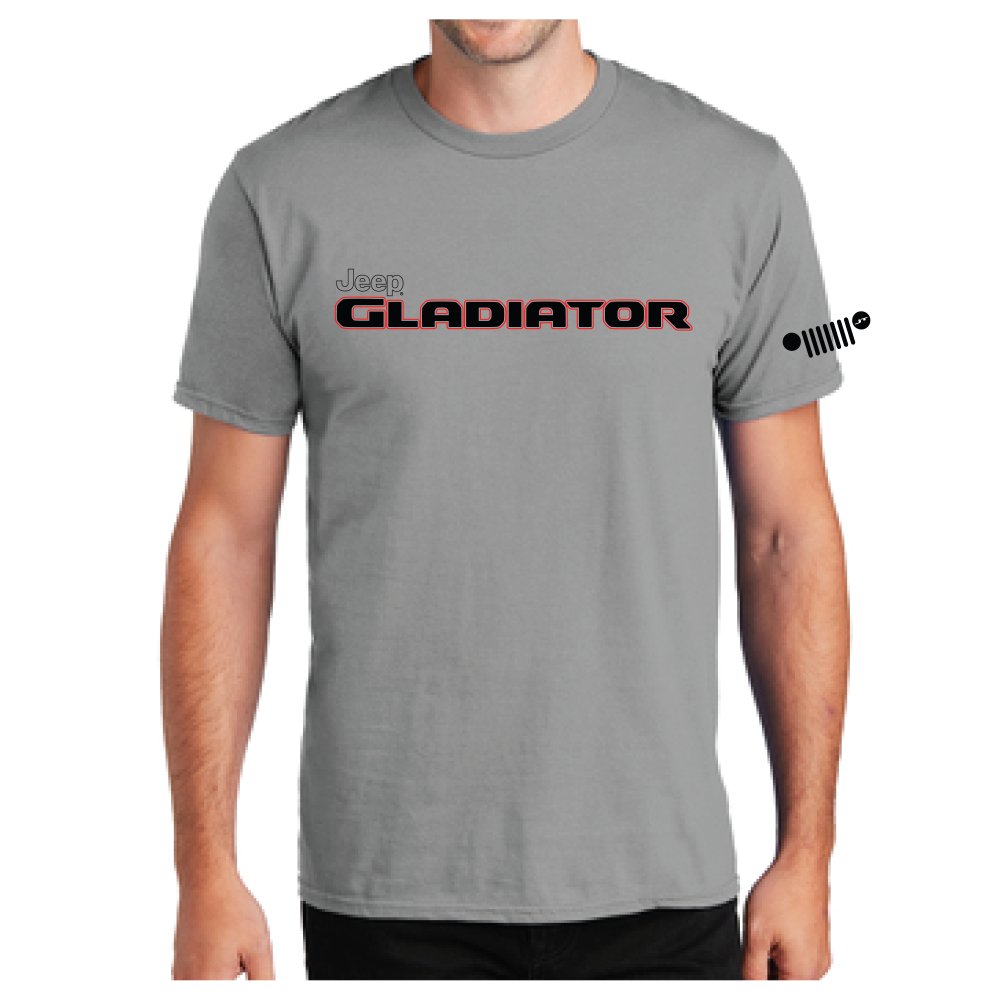 Mens Jeep® Gladiator Red/Black T-Shirt - Slate Grey