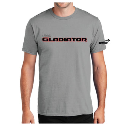 Mens Jeep® Gladiator Red/Black T-Shirt - Slate Grey
