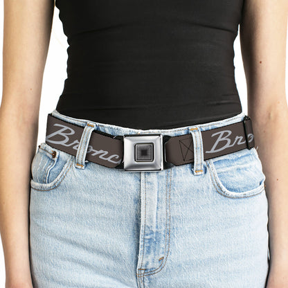 Starburst Seatbelt Belt - Ford BRONCO Americana Stars and Stripes Black/Gray Webbing