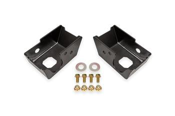 BMR Black Rear Shock Mount Skid Plates 2021-2025 Bronco
