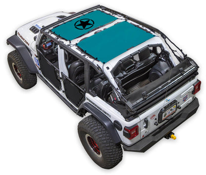 Jeep Wrangler JLU 4-Door Sun Shade Stock Printed Shade Top (2018–2026)
