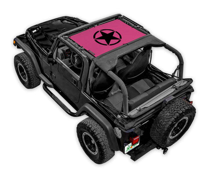 Jeep Wrangler TJ Sun Shade Stock Printed Shade Top (1997–2006)